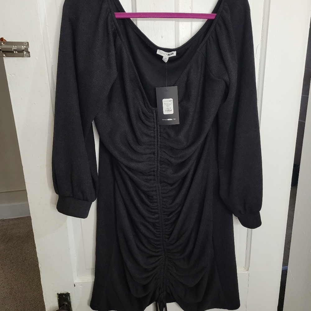 Mini sweater dress